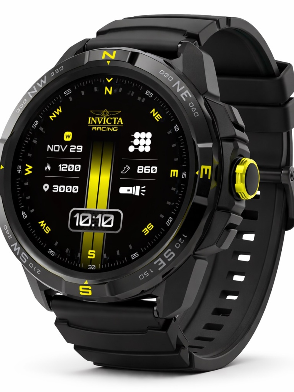 Invicta Black and Yellow Racing Smartwatch